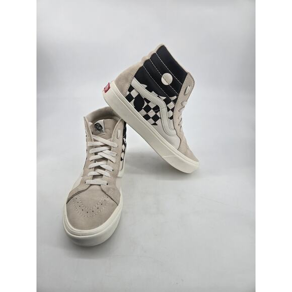 Rare Vans Sk8 Hi Yin Yang Checkered Reissue Shoes Sneakers Unisex Sz 8 W 6.5 M main image 7